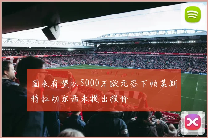 国米有望以5000万欧元签下帕莱斯特拉切尔西未提出报价